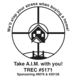 A.I.M. Real Estate Inspections TREC 5171 logo representing trusted home inspectors in San Antonio.